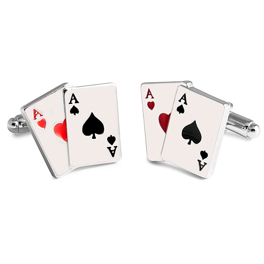 Gemelli da polso carte da poker